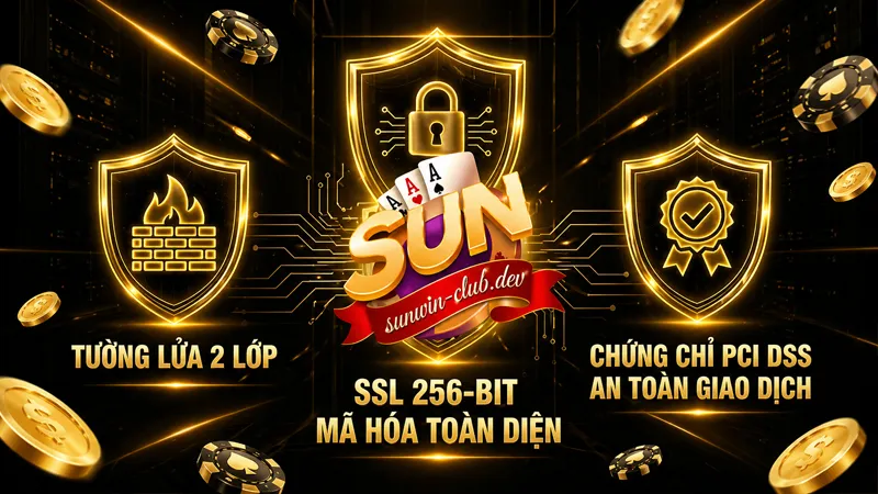 Sunwin sở hữu hệ thống bảo mật đa tầng chuẩn SSL 256 Bit