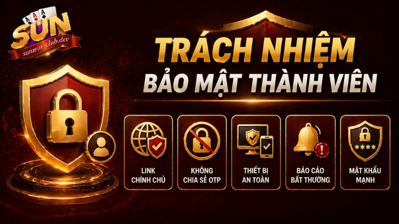 Trách nhiệm bảo mật của thành viên Sunwin