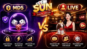 Giới thiệu và so sánh Tài Xỉu MD5 và Tài Xỉu Live trên Sunwin