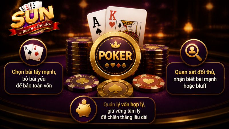 Kinh nghiệm chơi Poker Sunwin