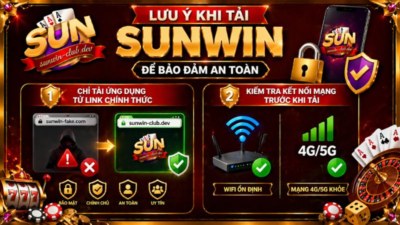 Lưu ý khi tải App Sunwin để bảo đảm an toàn
