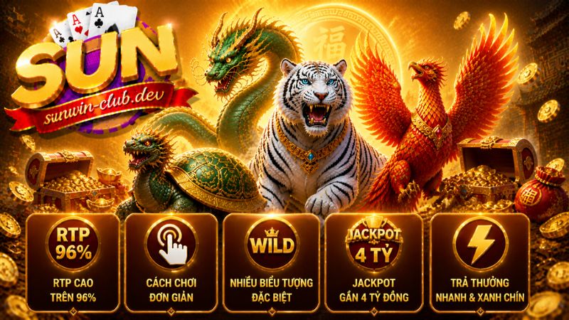Sức hút của game nổ hũ Tứ Thần Thú Sunwin đến từ nhiều yếu tố